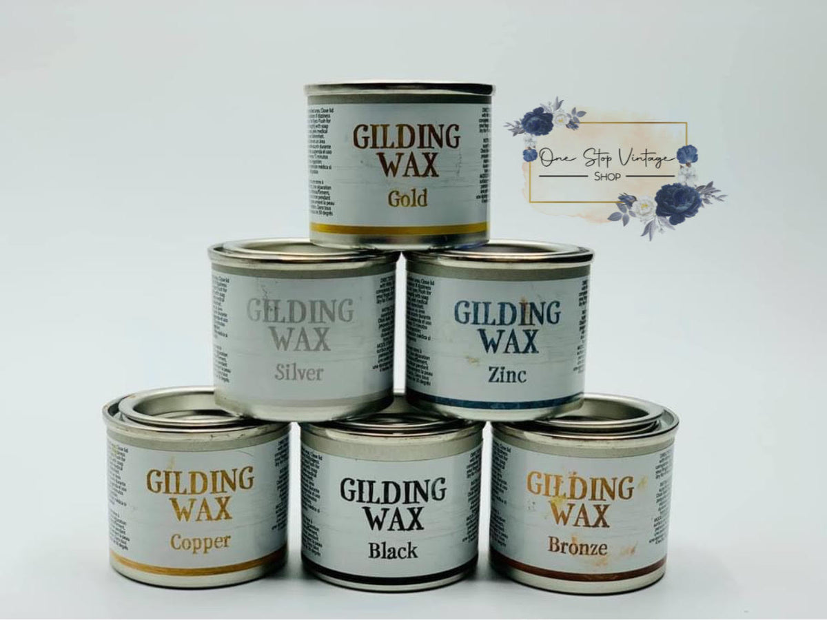 Using Gilding Wax To Bling Your Painted Furniture 