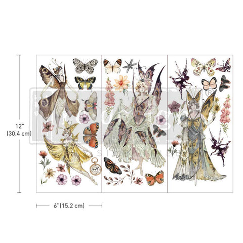 SMALL TRANSFERS – FOREST FAIRIES – 3 SHEETS, 6″X12″