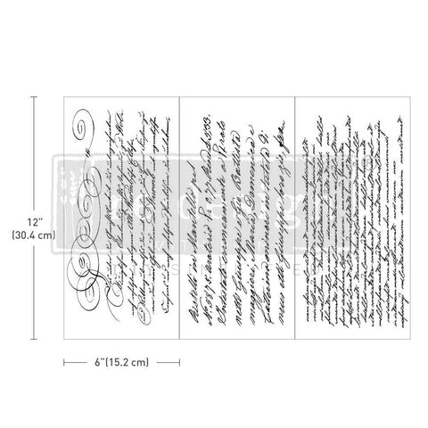 SMALL TRANSFERS – SECRET LETTER – 3 SHEETS, 6″X12″