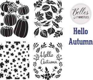 Hello Autumn - Stencil